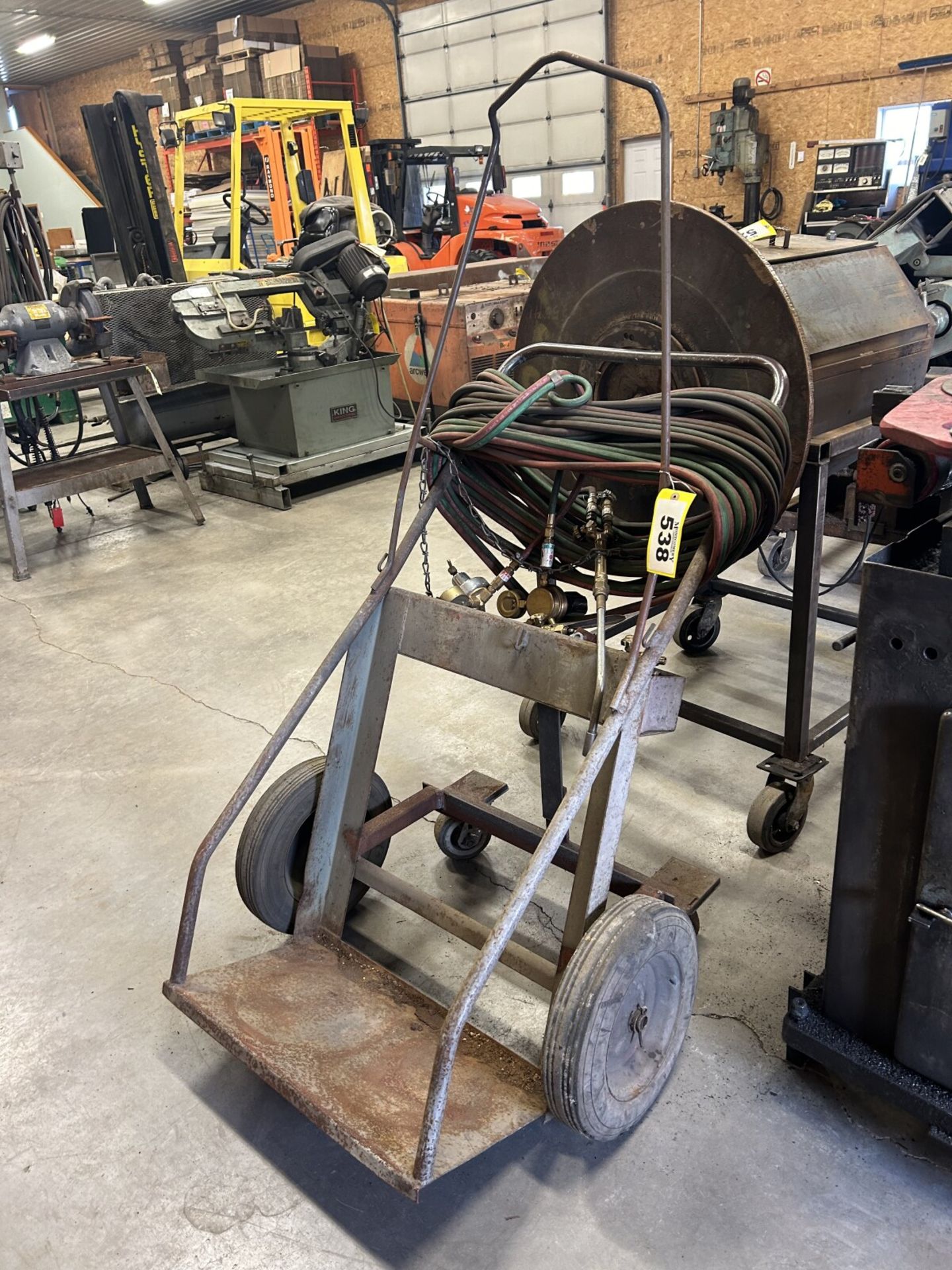 OXY/ACC BOTTLE CART W/HOSES, GAUGES & TORCHES - Image 2 of 4