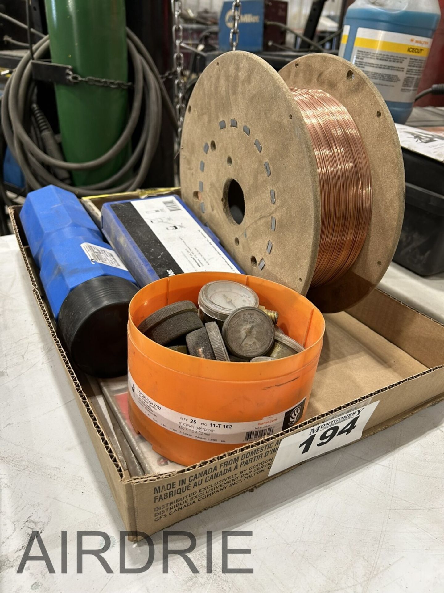 *OFFSITE* MAGMAWELD EI 309L ELECTRODES 0.035" WIRE SPOOL, AND ASSORTED COMPONENTS, ETC.