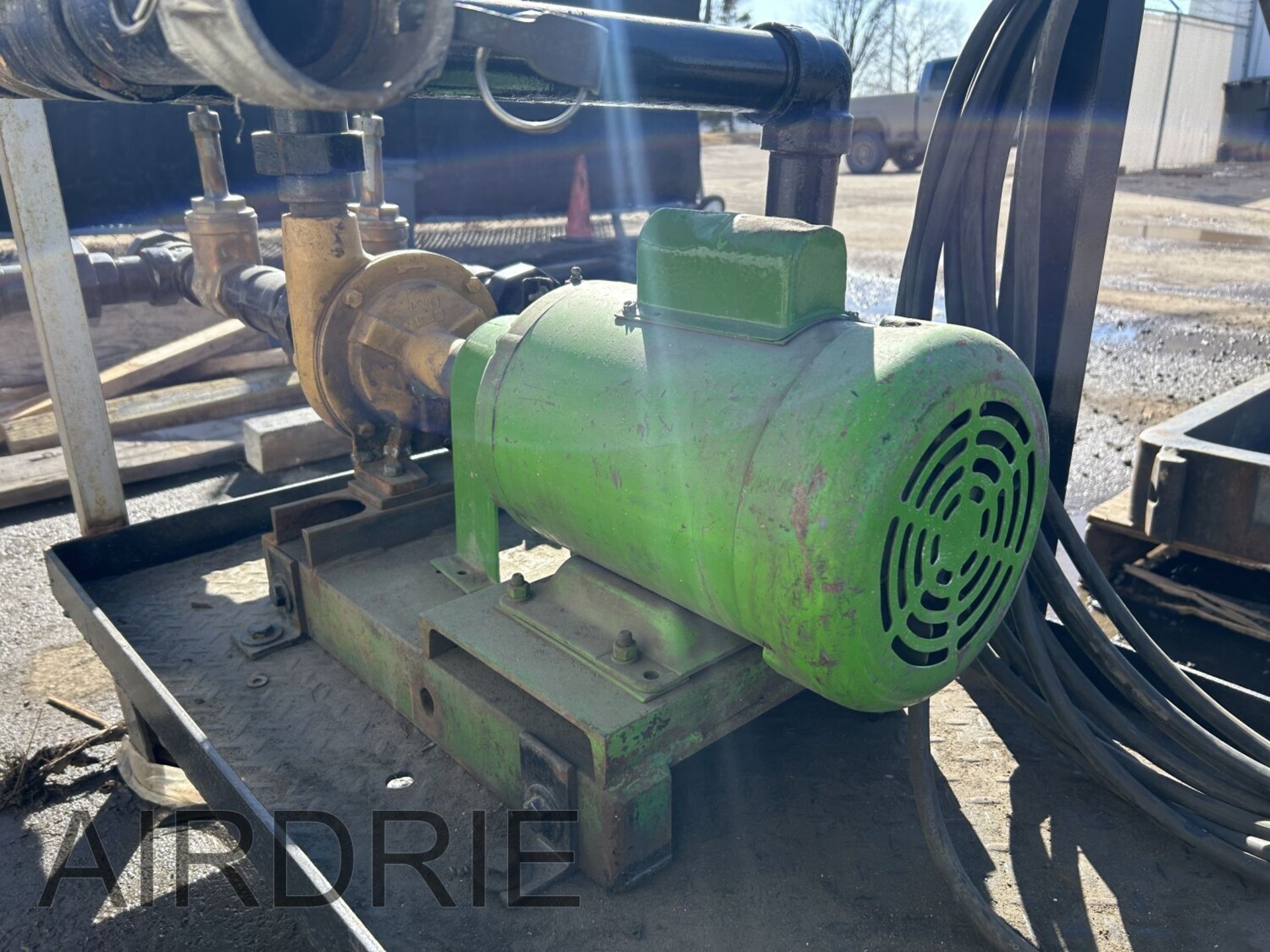 *OFFSITE* BENNET & EMMOTT 2" WATER PUMP & ELECTRIC MOTOR 3PH x 230V W/2" MANIFOLD - Bild 5 aus 11