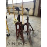 *OFFSITE* PAIR OF JAVELIN ADJUSTABLE PIPE STANDS, 24"