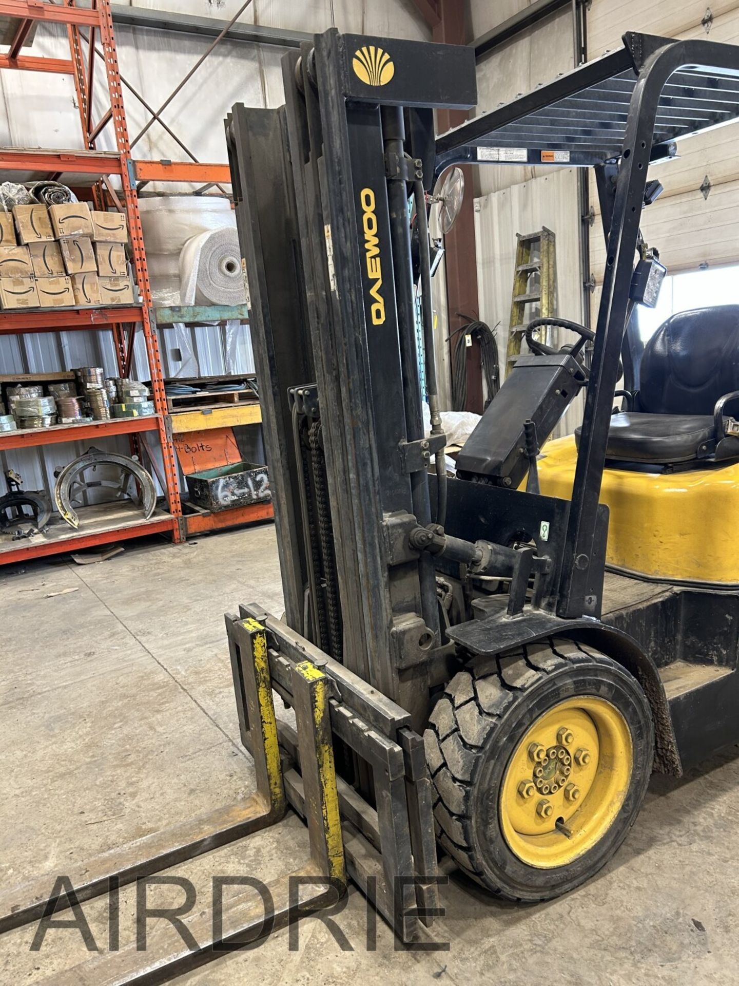 *OFFSITE* DAEWOO G30P 6,000 LB LPG FORKLIFT TRUCK, HYD. SIDE SHIFT, PNEUMATIC TIRES, 54"X5" FORKS, - Image 11 of 15