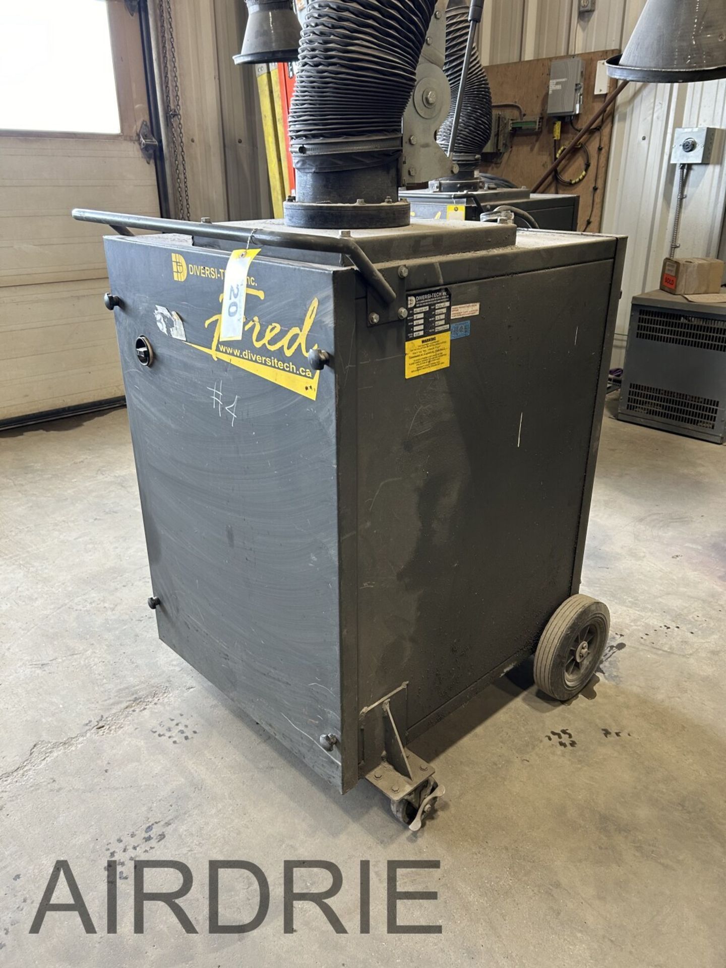 *OFFSITE* DIVERSI-TECH FRED SMOKE AND FUME EXTRACTOR, MOD. FREDJR, S/N FRJ-1203-1164 - Image 4 of 8