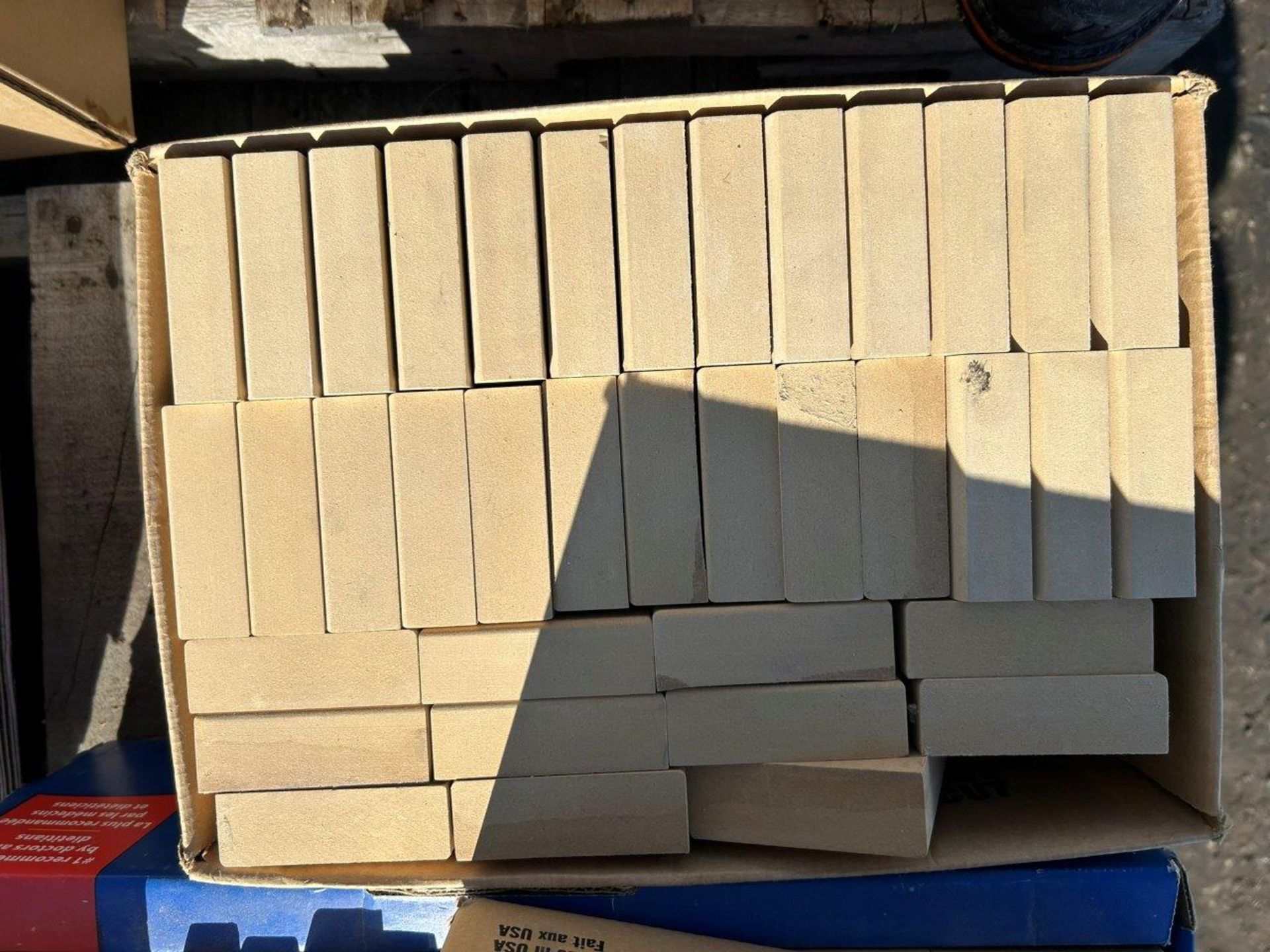 MDF PLINTH BLOCKS, WALL TILE, GOLF CLUBS, TELEPOSTS, JOIST HANGERS ETC. - Image 8 of 14