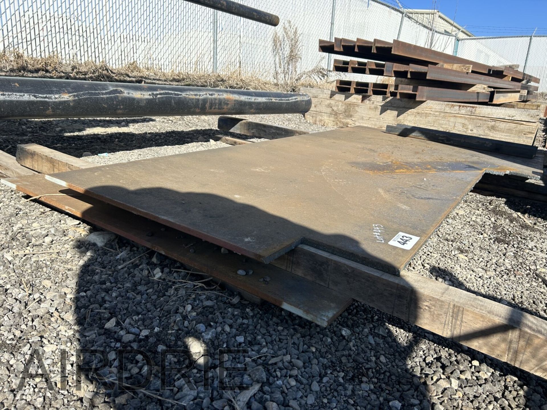 *OFFSITE* 1 - PT STEEL PLATE 5/8", 1 - STEEL PLATE 4'x8'x5/8"