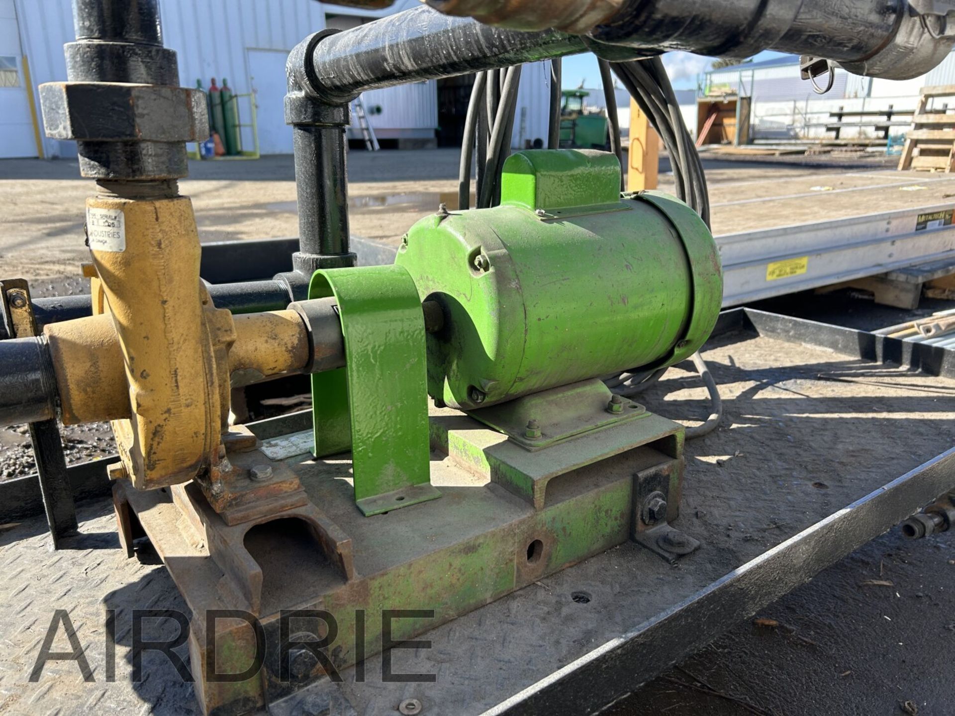 *OFFSITE* BENNET & EMMOTT 2" WATER PUMP & ELECTRIC MOTOR 3PH x 230V W/2" MANIFOLD - Image 3 of 11