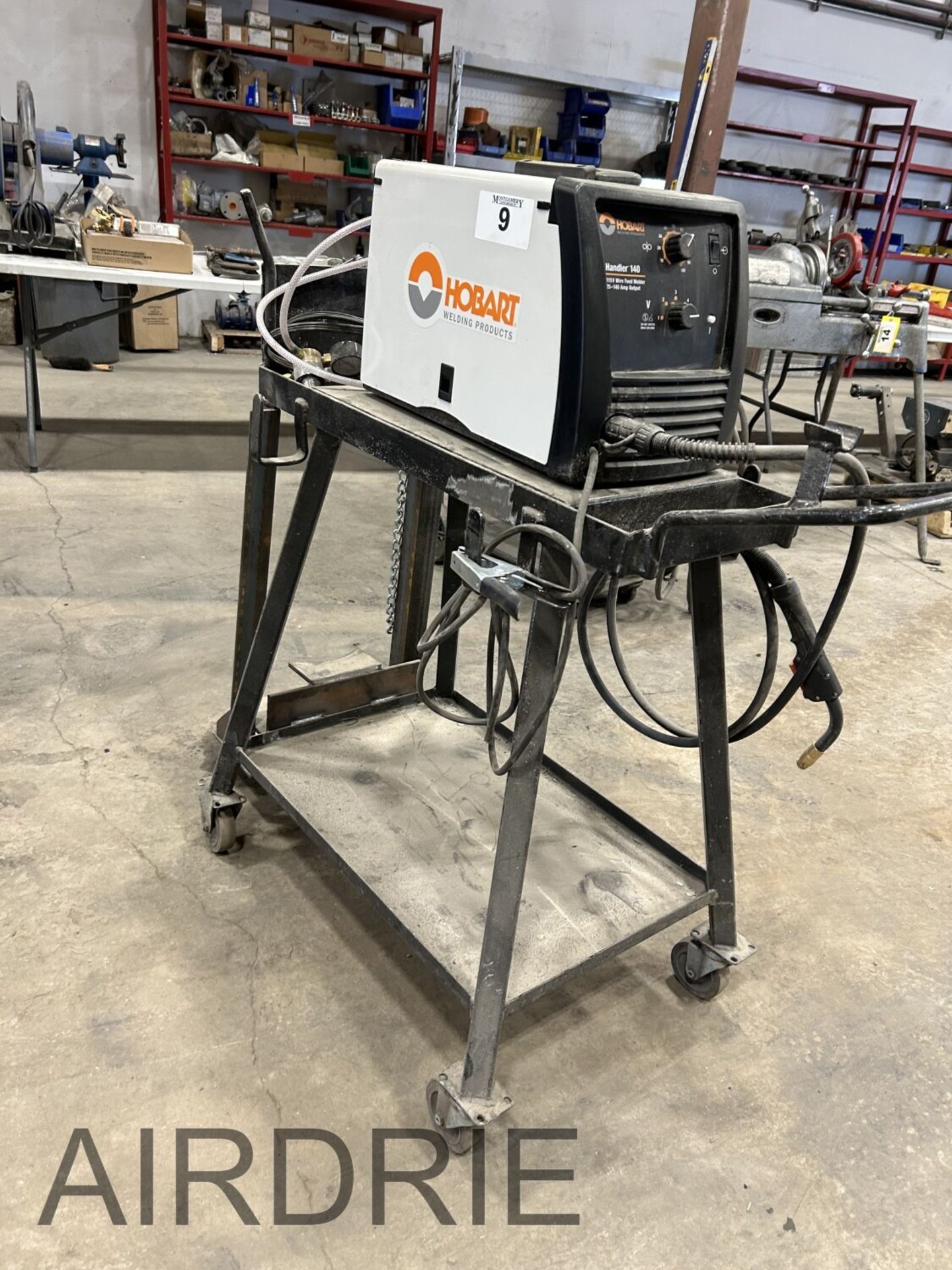 *OFFSITE* HOBART HANDLER 140 115V WIRE FEED WELDER 25-140 AMP OUTFEED ON CART S/N ND020403Y