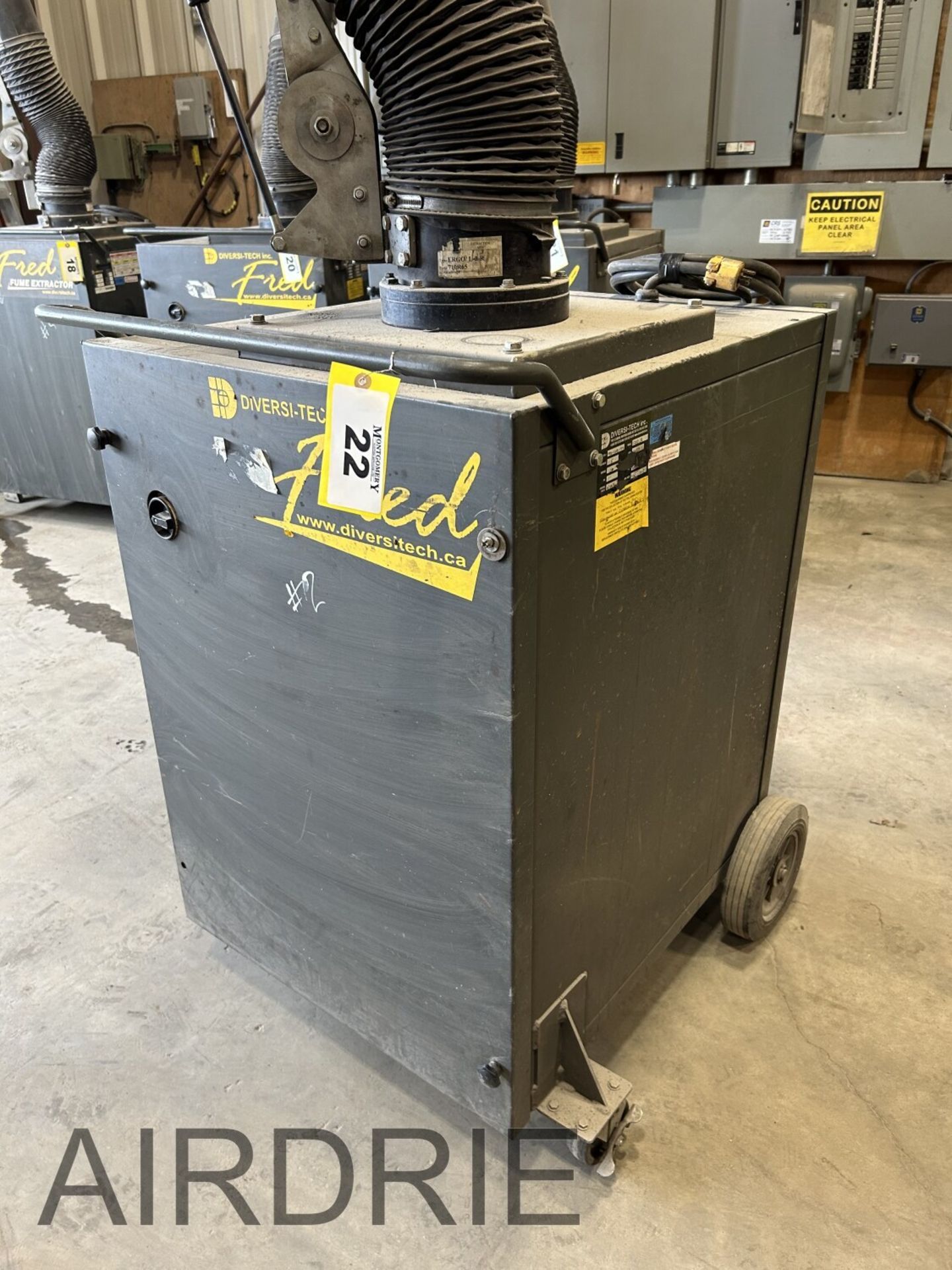 *OFFSITE* DIVERSI-TECH FRED SMOKE AND FUME EXTRACTOR , MOD. FREDJR, S/N FRJ-1203-1154 - Image 4 of 10