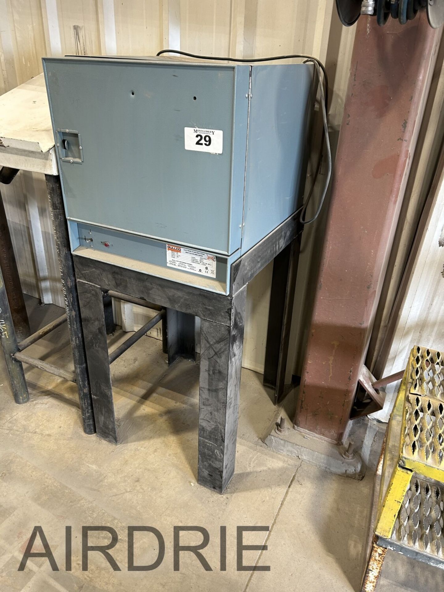 *OFFSITE* GULLCO 350 ELECTRODE STABILIZING OVEN W/ STEEL STAND, S/N 43010-9