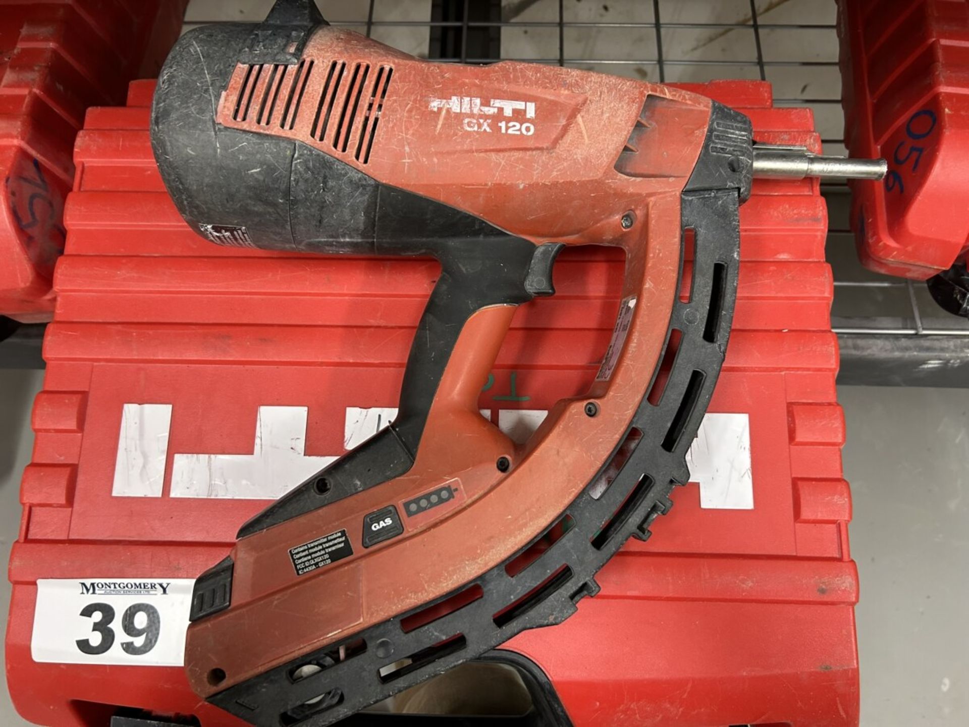 HILTI GX 120 GAS-ACTUATED FASTENING TOOL GAS NAILER WITH SINGLE POWER SOURCE FOR DRYWALL TRACK, - Image 3 of 5