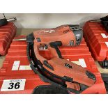 HILTI GX 3 GAS-ACTUATED FASTENING TOOL GAS NAILER WITH SINGLE POWER SOURCE FOR DRYWALL TRACK,