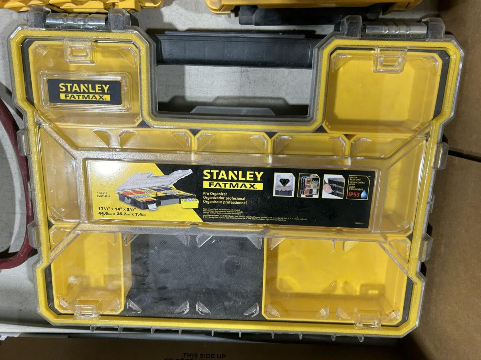 L/O ASSORTED DEWALT DRIVER BIT BOXES, DRIVER BITS, STANLEY POLY TOOL BOX - Image 2 of 14