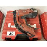 HILTI GX 120 GAS-ACTUATED FASTENING TOOL GAS NAILER WITH SINGLE POWER SOURCE FOR DRYWALL TRACK,