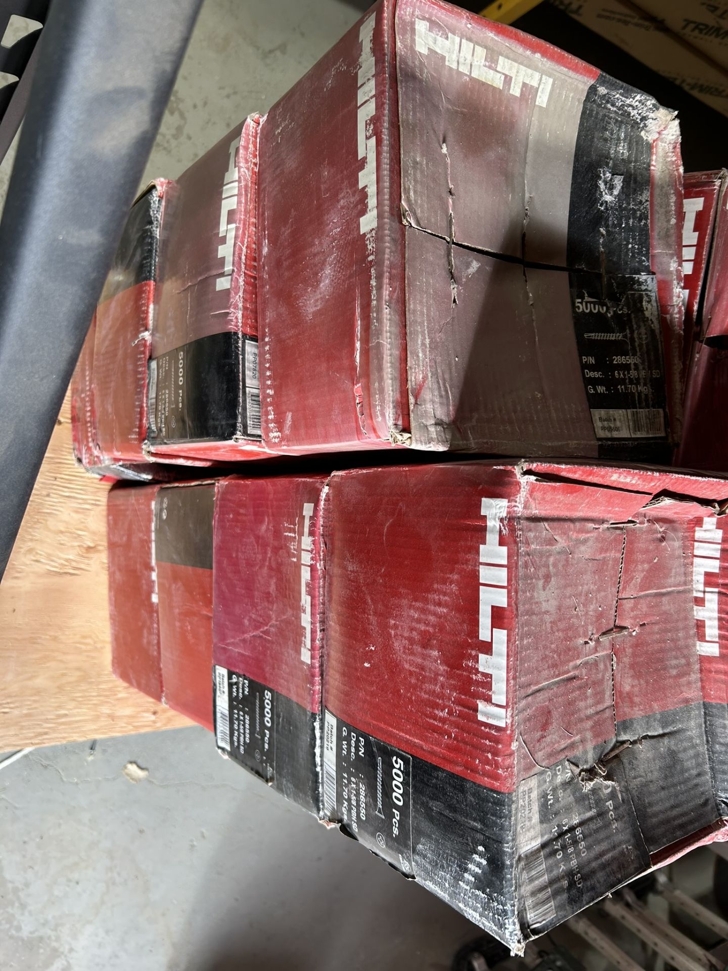 8-BOXES OF HILTI 6 X 1-5-8" PBH SD DRYWALL SCREWS (TIMES THE MONEY X8) - Image 2 of 3