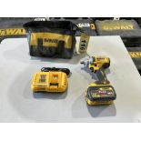 DEWALT CORDLESS BRUSHLESS 1/2" IMPACT WRENCH W/ 12.0AH BATTERY AND CHARGER