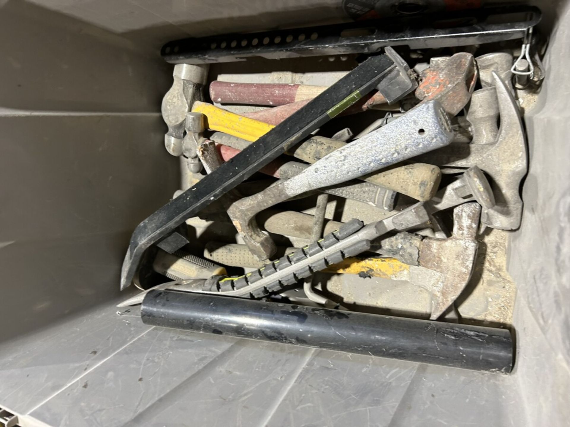 L/O ASSORTED WRECKING BARS, HAMMERS, HAND TOOLS, ETC. - Image 2 of 5