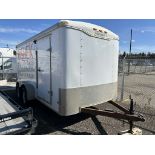 2007 HAULMARK IND. 14 FT X 7 FT ENCLOSED TRAILER, T/A, 7,000 LB GVWR, MANDOOR, REAR SWING DOORS