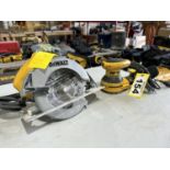 DEWALT ELEC. 7.25" CIRCULAR SAW AND ORBITAL SANDER