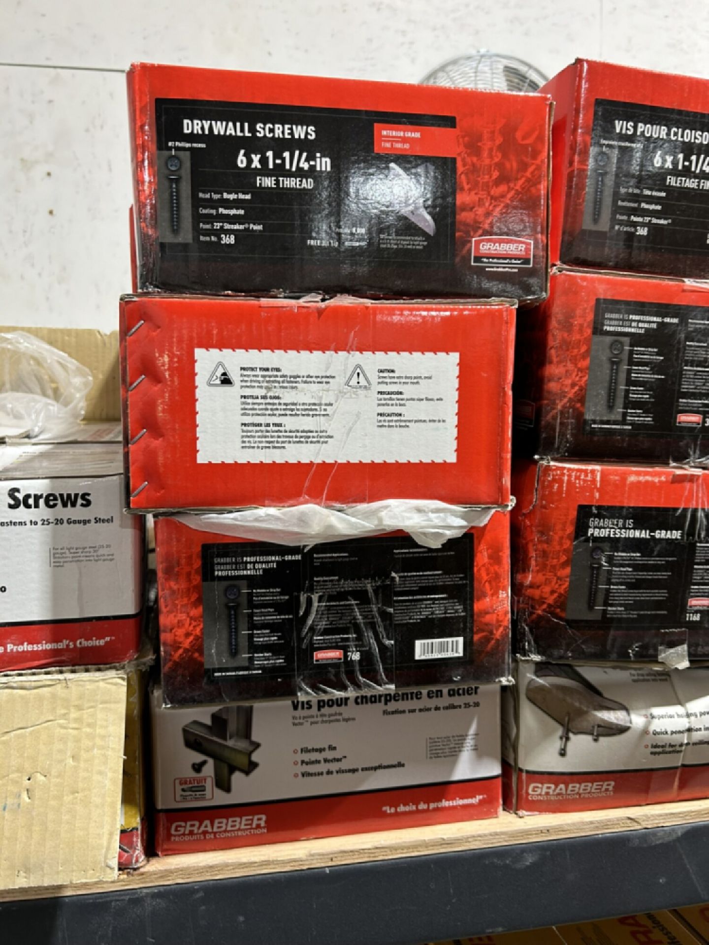 8-BOXES OF ASSORTED GRABBER DRYWALL SCREWS - Image 3 of 6