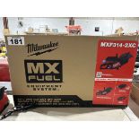 MILWAUKEE MXF314-2XC CORDLESS 14" DEMOLITION SAW W/ 2 XC406 BATTERIES AND CHARGER (NEW IN BOX)