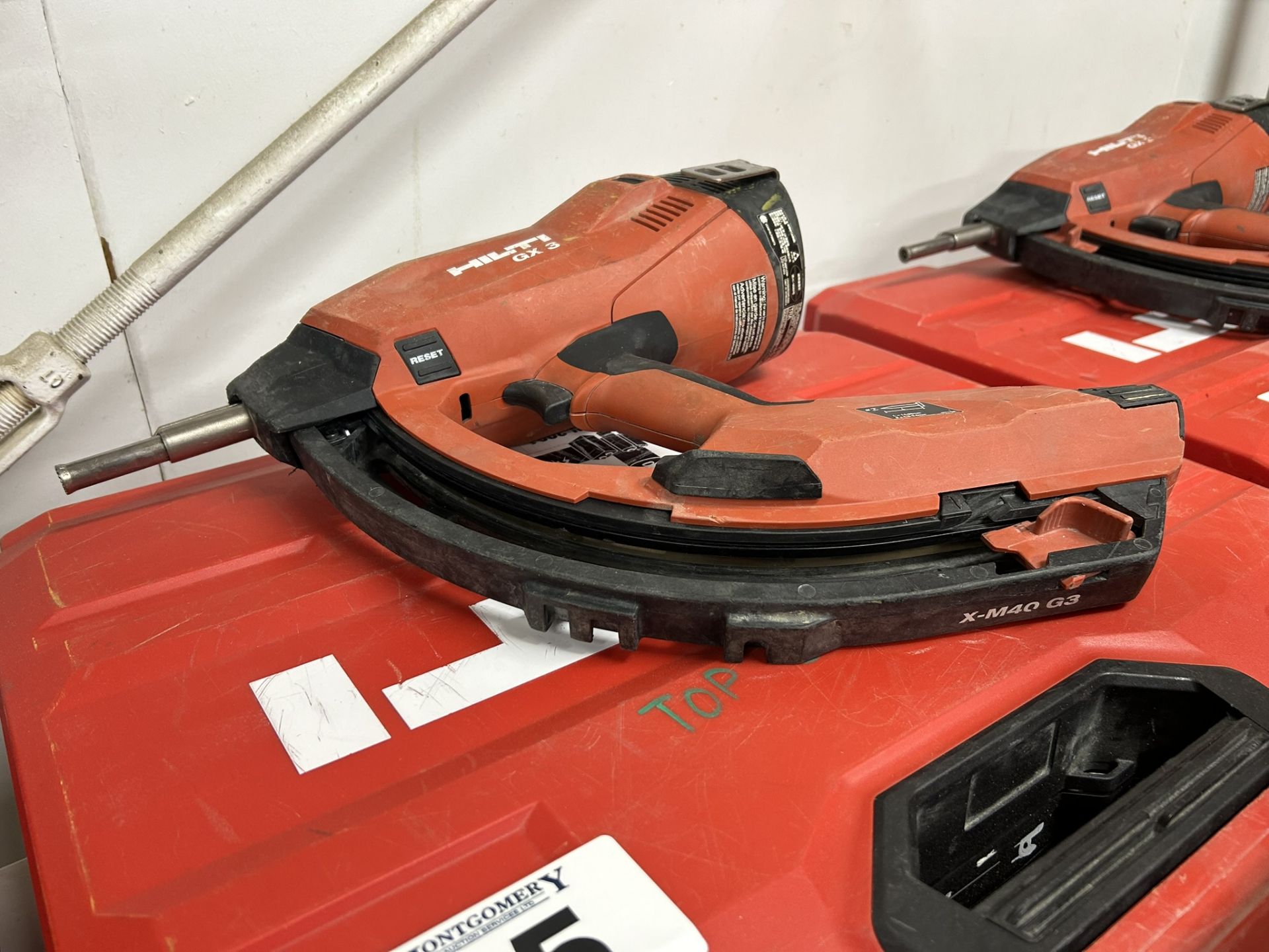 HILTI GX 3 GAS-ACTUATED FASTENING TOOL GAS NAILER WITH SINGLE POWER SOURCE FOR DRYWALL TRACK, - Image 2 of 6