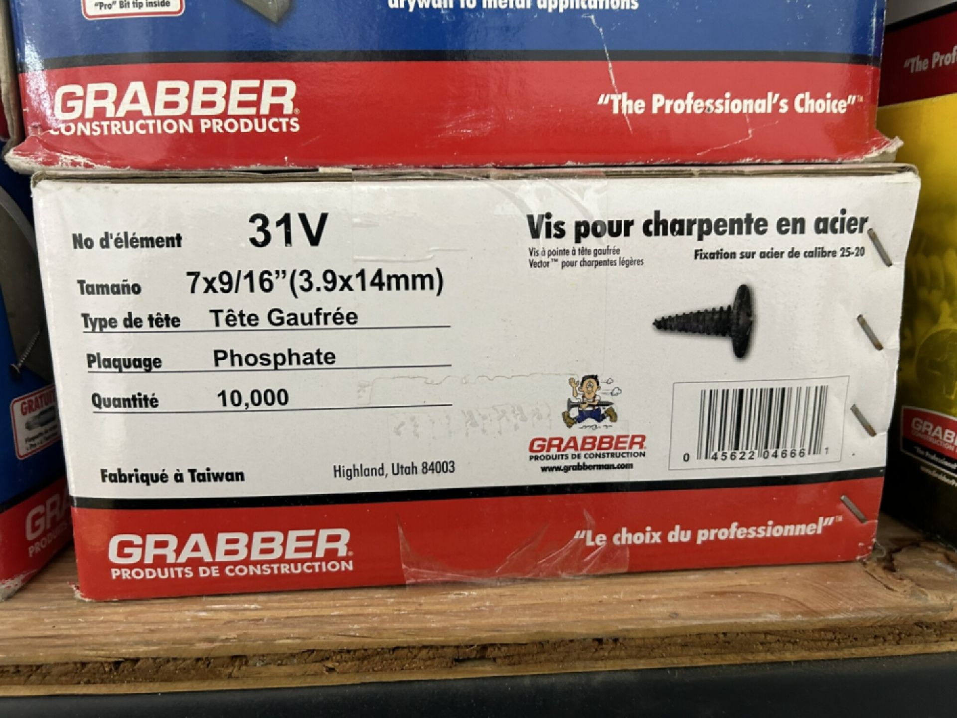8-BOXES OF ASSORTED GRABBER DRYWALL SCREWS - Image 6 of 6