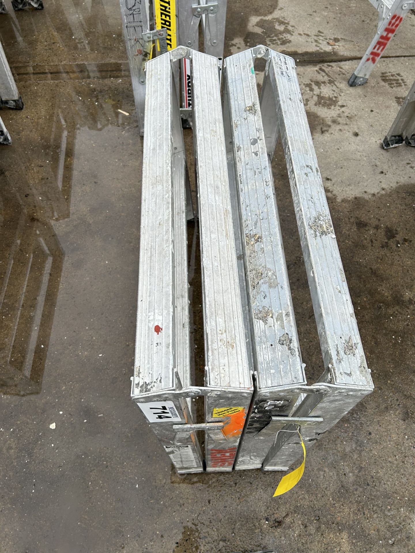 3-STURDY 2 FT ALUMINUM SAWHORSES - Image 2 of 3