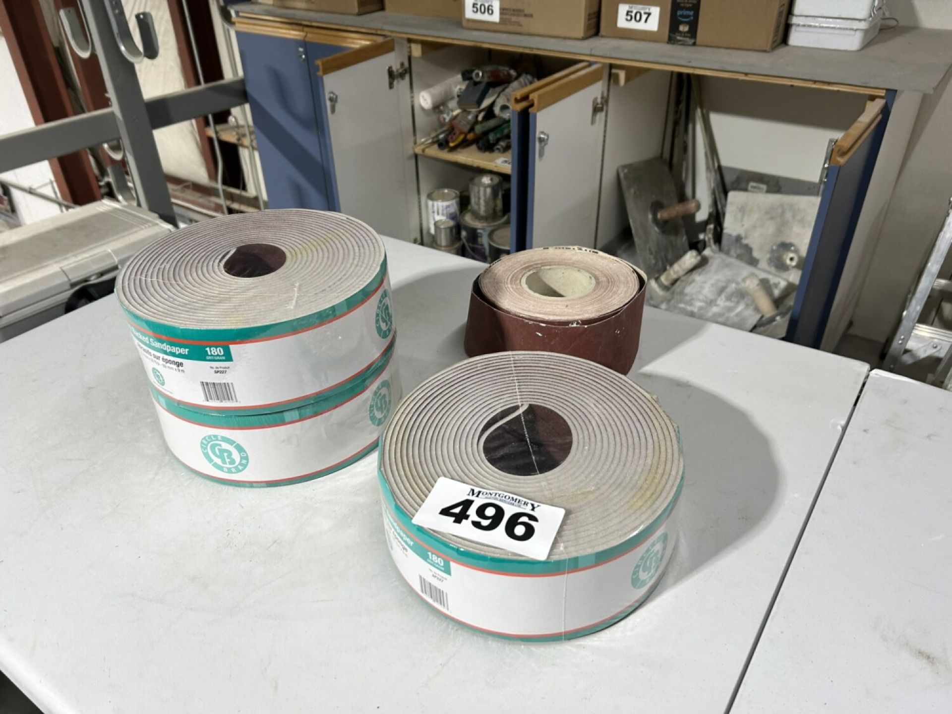 3.5-ROLLS 180 GRIT SANDPAPER ROLLS