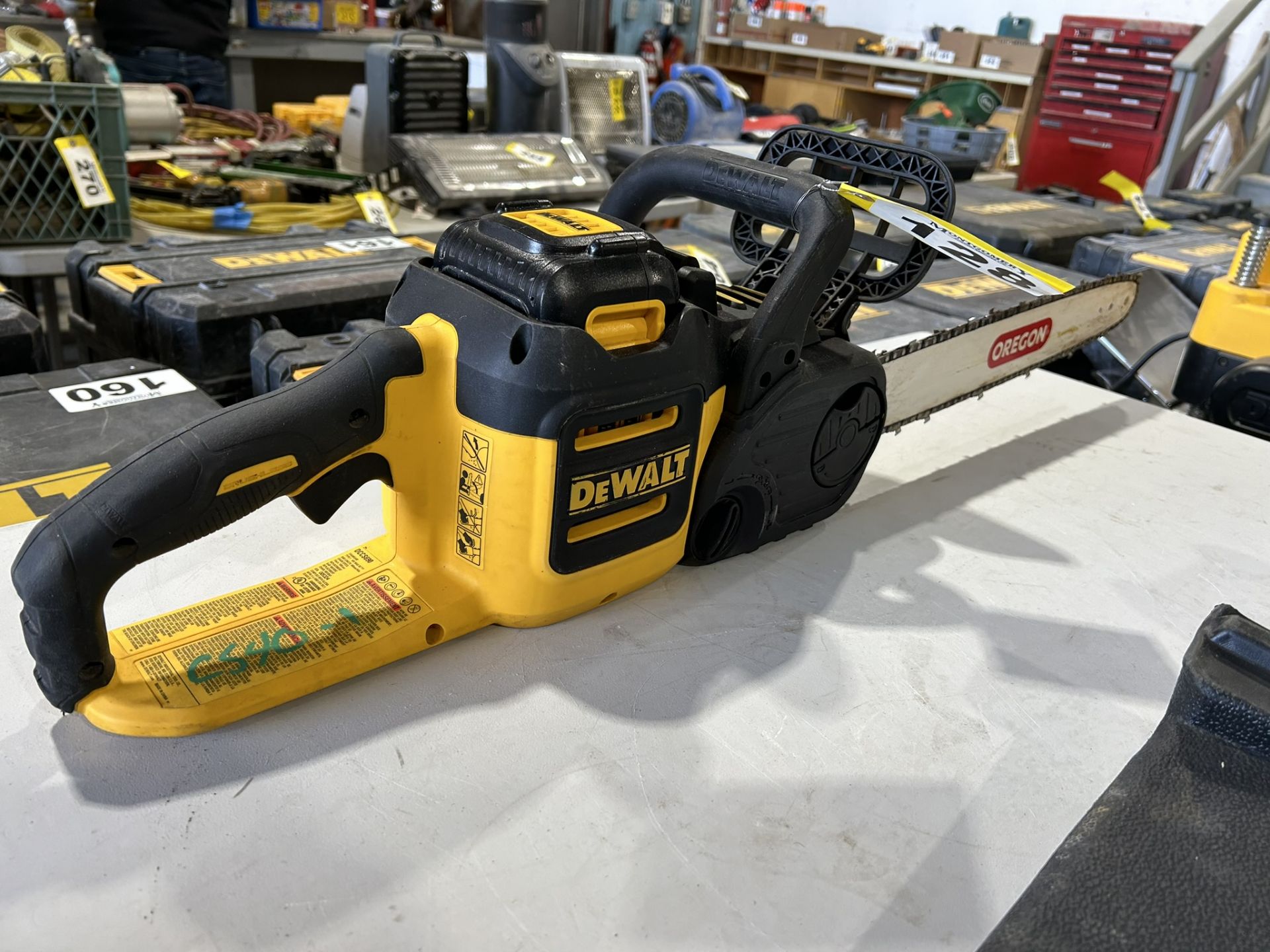 DEWALT CORDLESS 16" CHAINSAW W/ 4.0AH BATTERY, CHARGER - Image 3 of 7