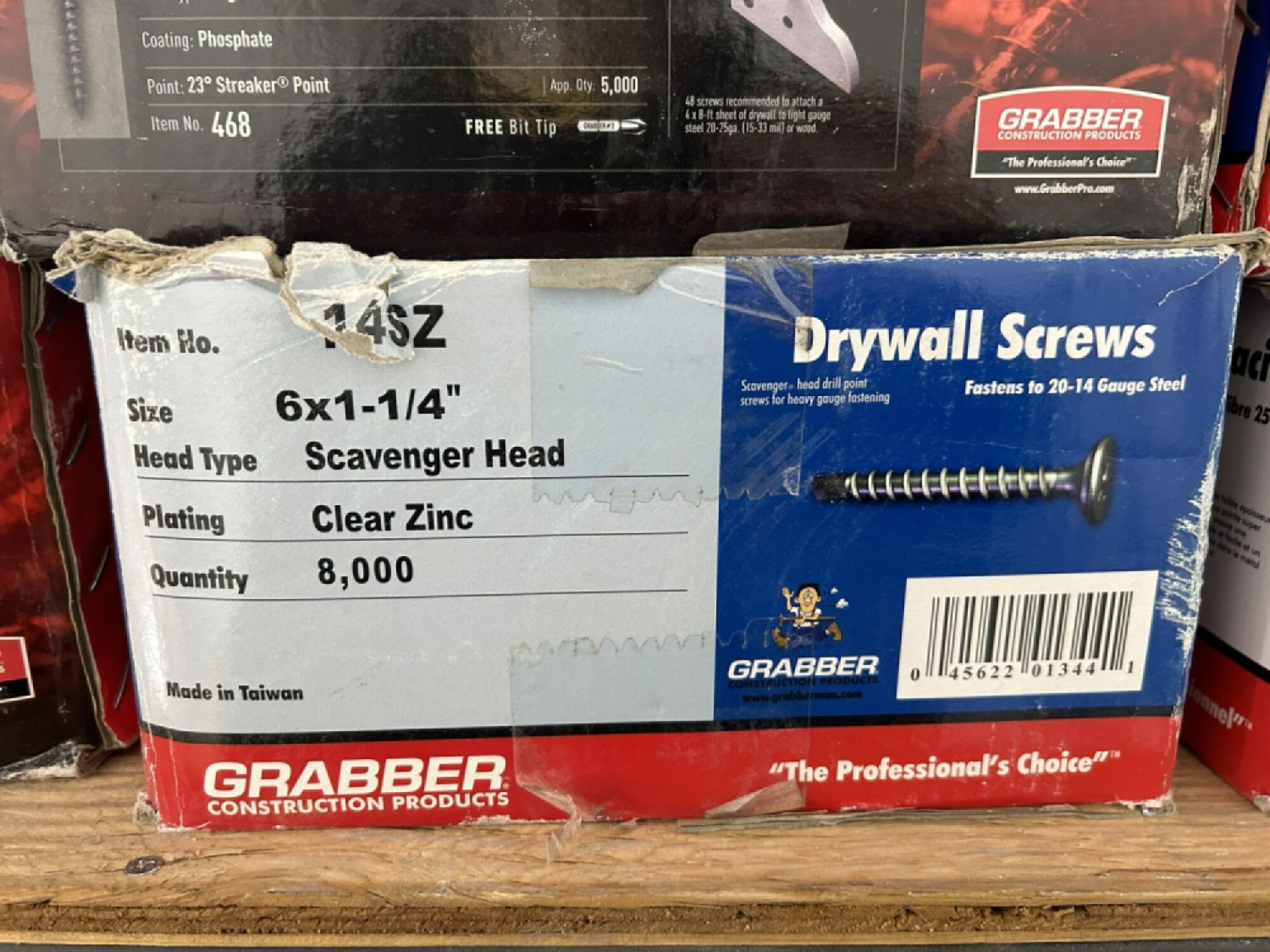 8-BOXES OF ASSORTED GRABBER DRYWALL SCREWS - Image 5 of 5