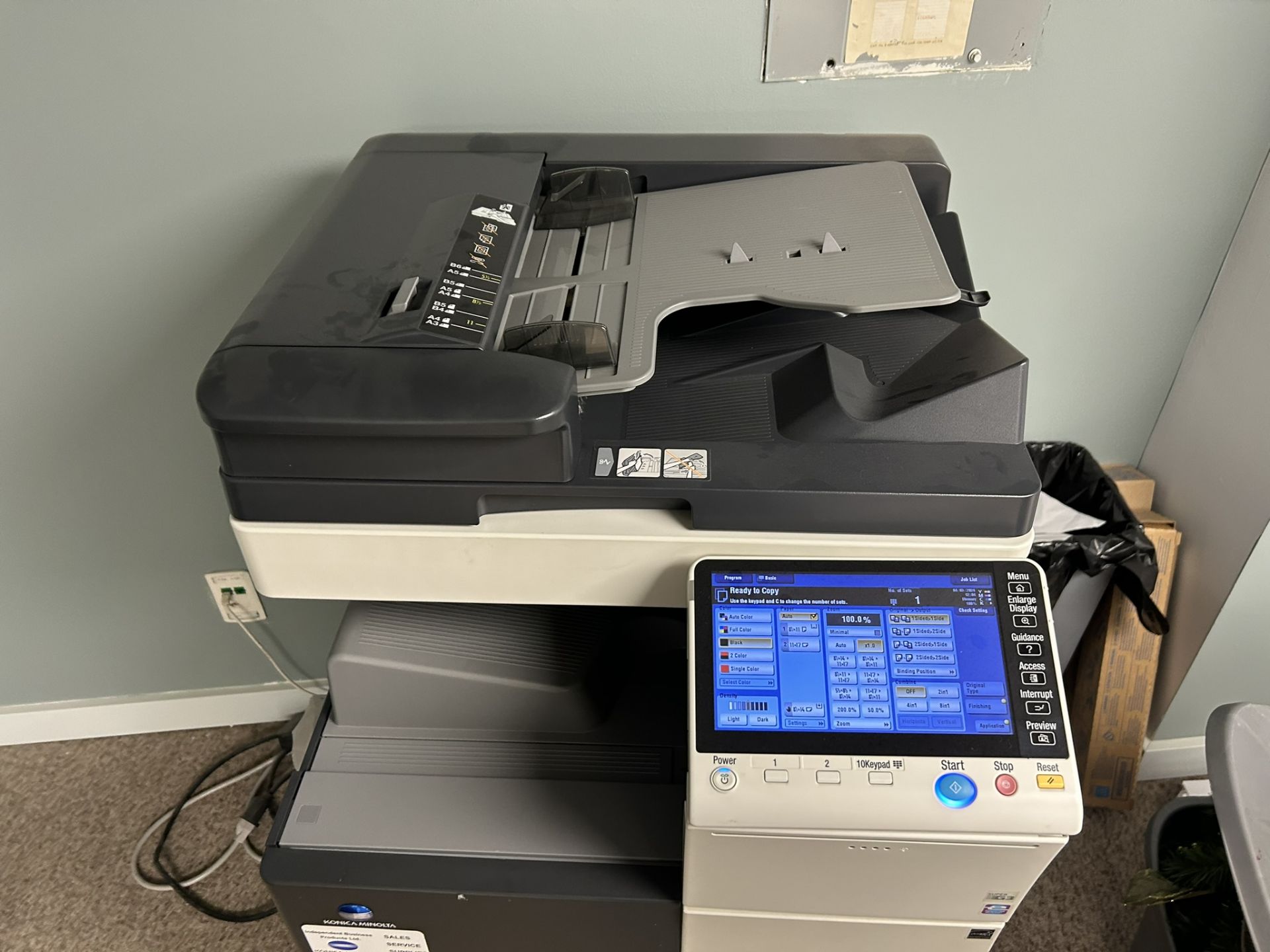 2013 KONICA MINOLTA BIZHUB C224E COPIER/PRINTER- 81,390 TOTAL COPIES (on 2nd Floor Buyer to Remove) - Image 4 of 9