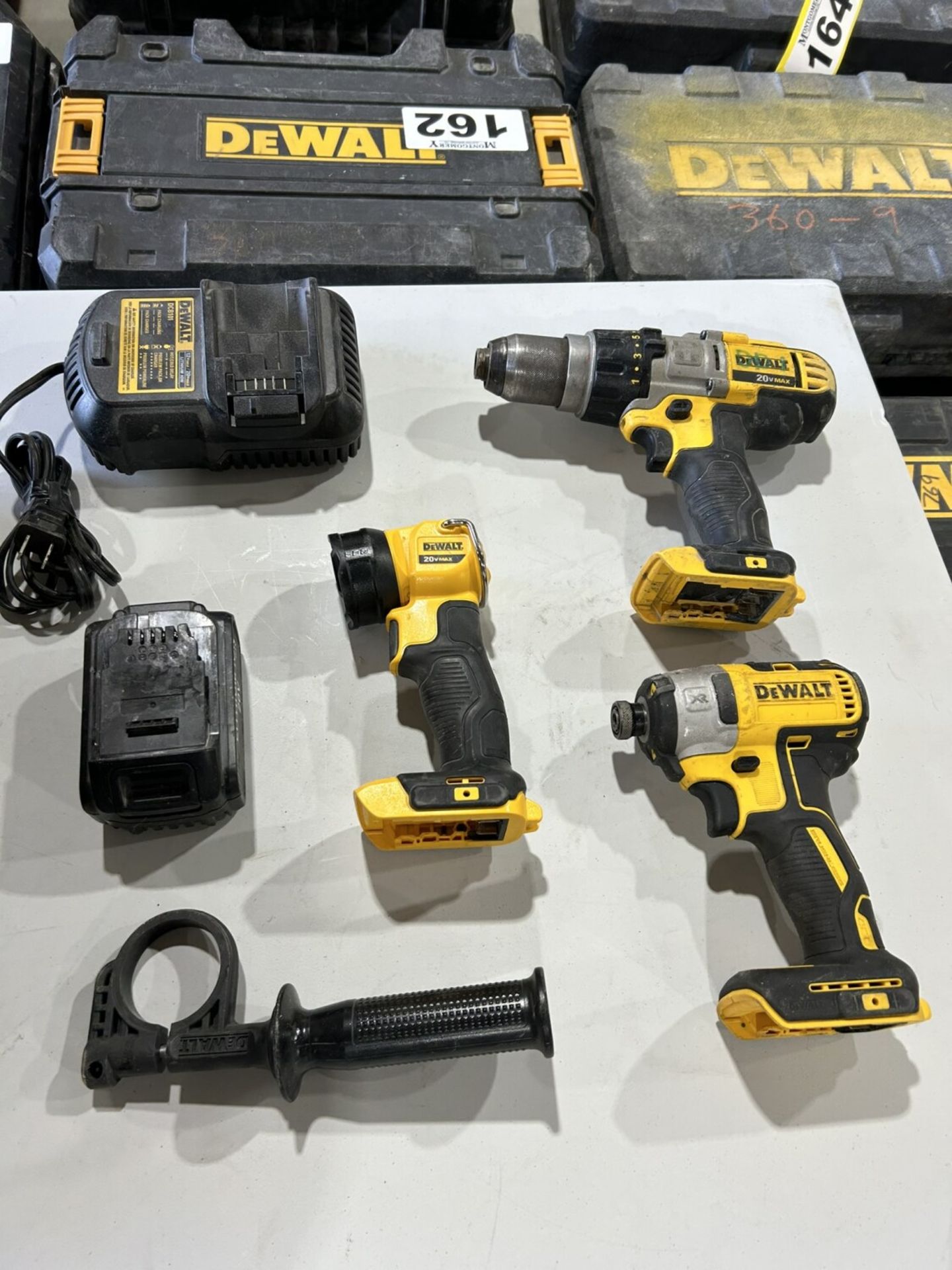 DEWALT CORDLESS IMPACT DRIVER, DRILL, & LIGHT W/ BATTERY AND CHARGER - Image 2 of 11