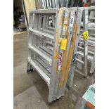 PAIR OF STURDY ALUMINUM 4 FT SAWHORSES