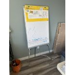 PRESENTATION EASEL WHITE BOARD AND 3M POST IT EASEL PAD