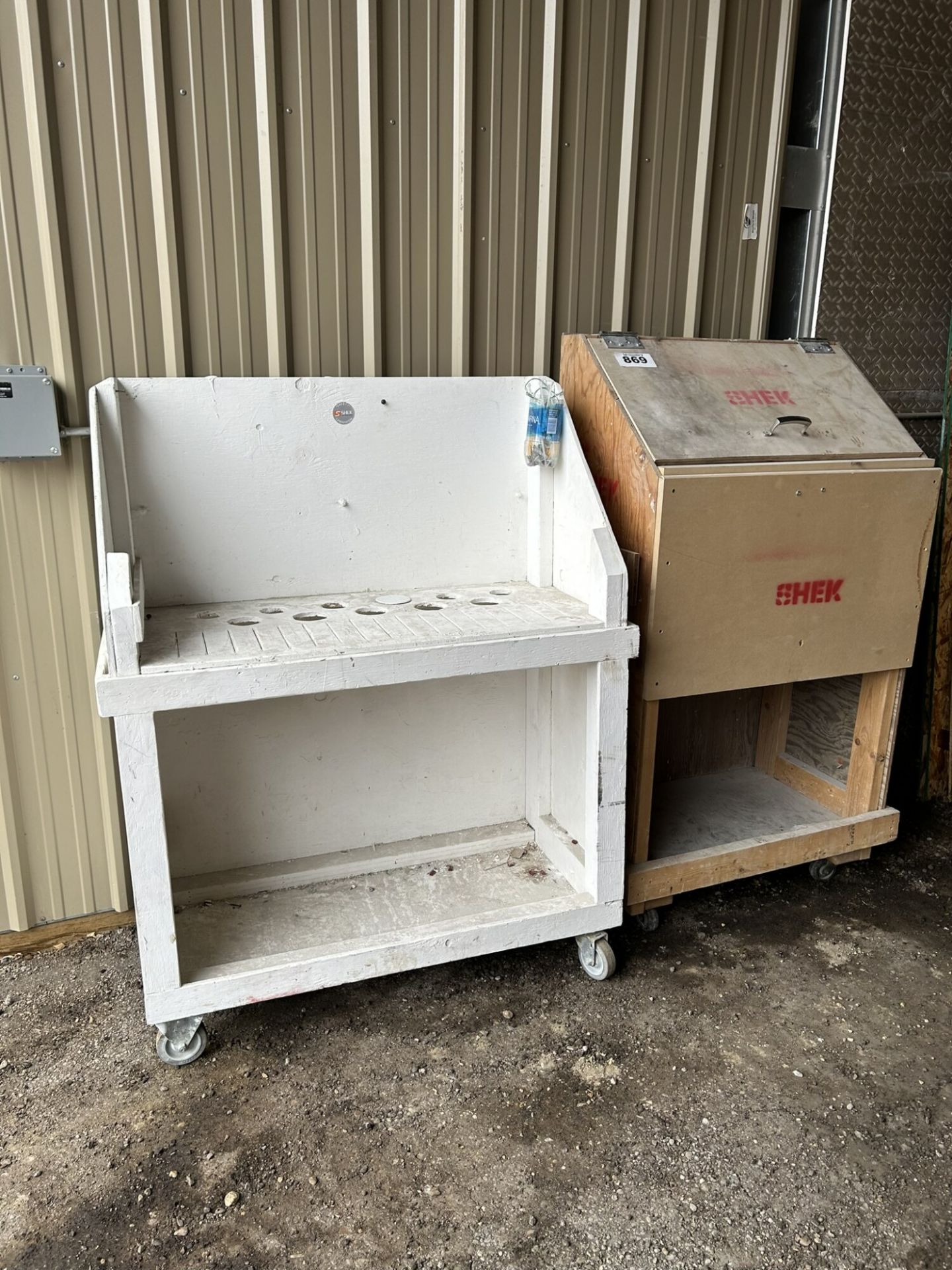 2-SHOP BUILT PORTABLE WORK SITE STATIONS