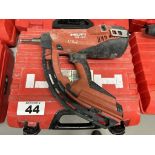 HILTI GX 120 GAS-ACTUATED FASTENING TOOL GAS NAILER WITH SINGLE POWER SOURCE FOR DRYWALL TRACK,