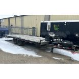 2022 PJ TRAILERS 22 FT FLAT TILT DECK T/A EQUIPMENT TRAILER, 14,000 LBS, DECK OVER, HYD. TILT, 10,