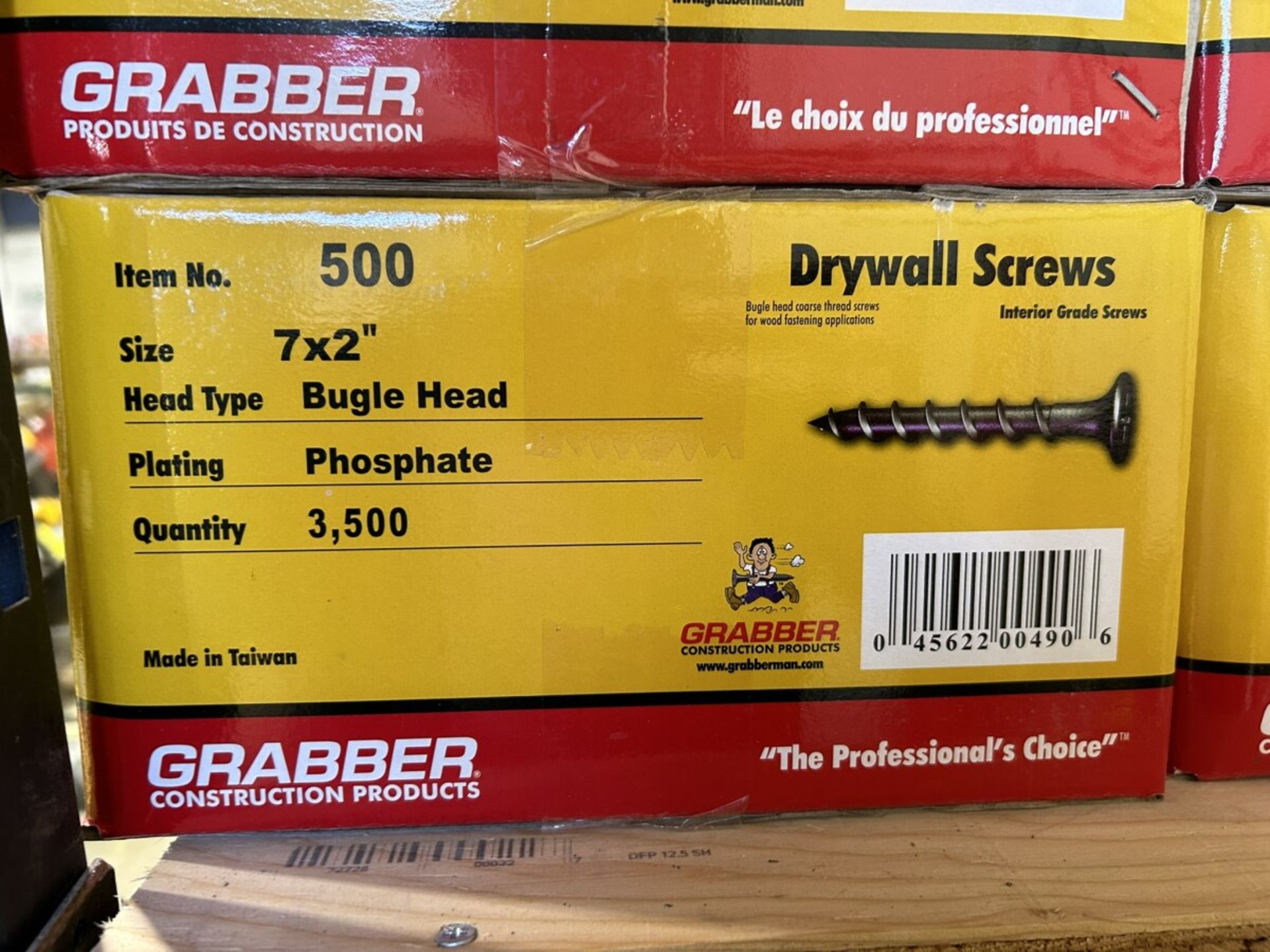 2-BOXES OF GRABBER 7X2" DRYWALL SCREWS (TIMES THE MONEY X2) - Image 3 of 3