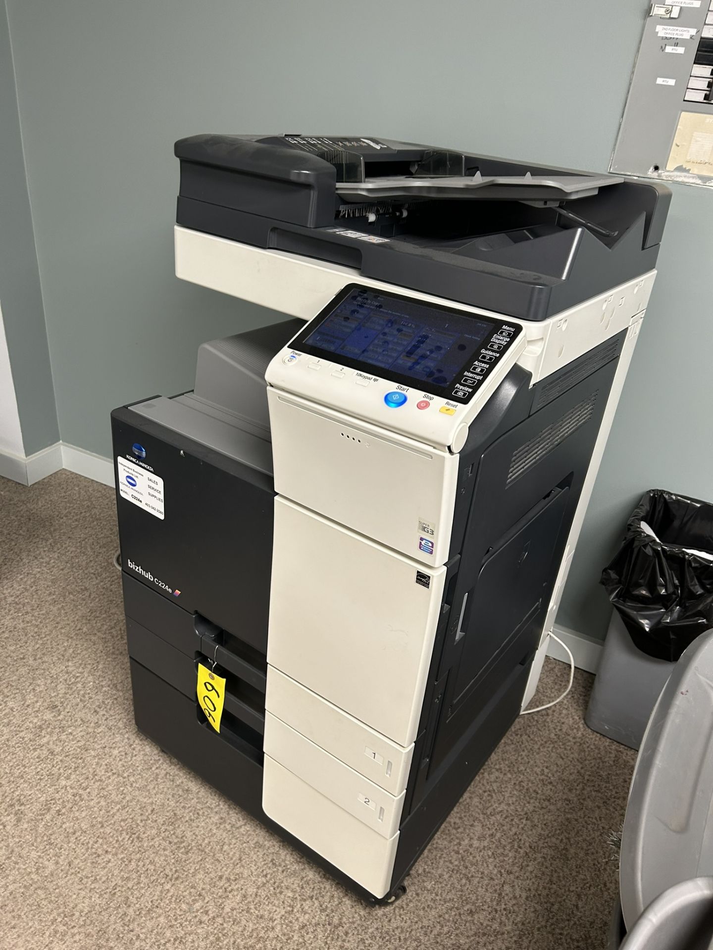 2013 KONICA MINOLTA BIZHUB C224E COPIER/PRINTER- 81,390 TOTAL COPIES (on 2nd Floor Buyer to Remove)