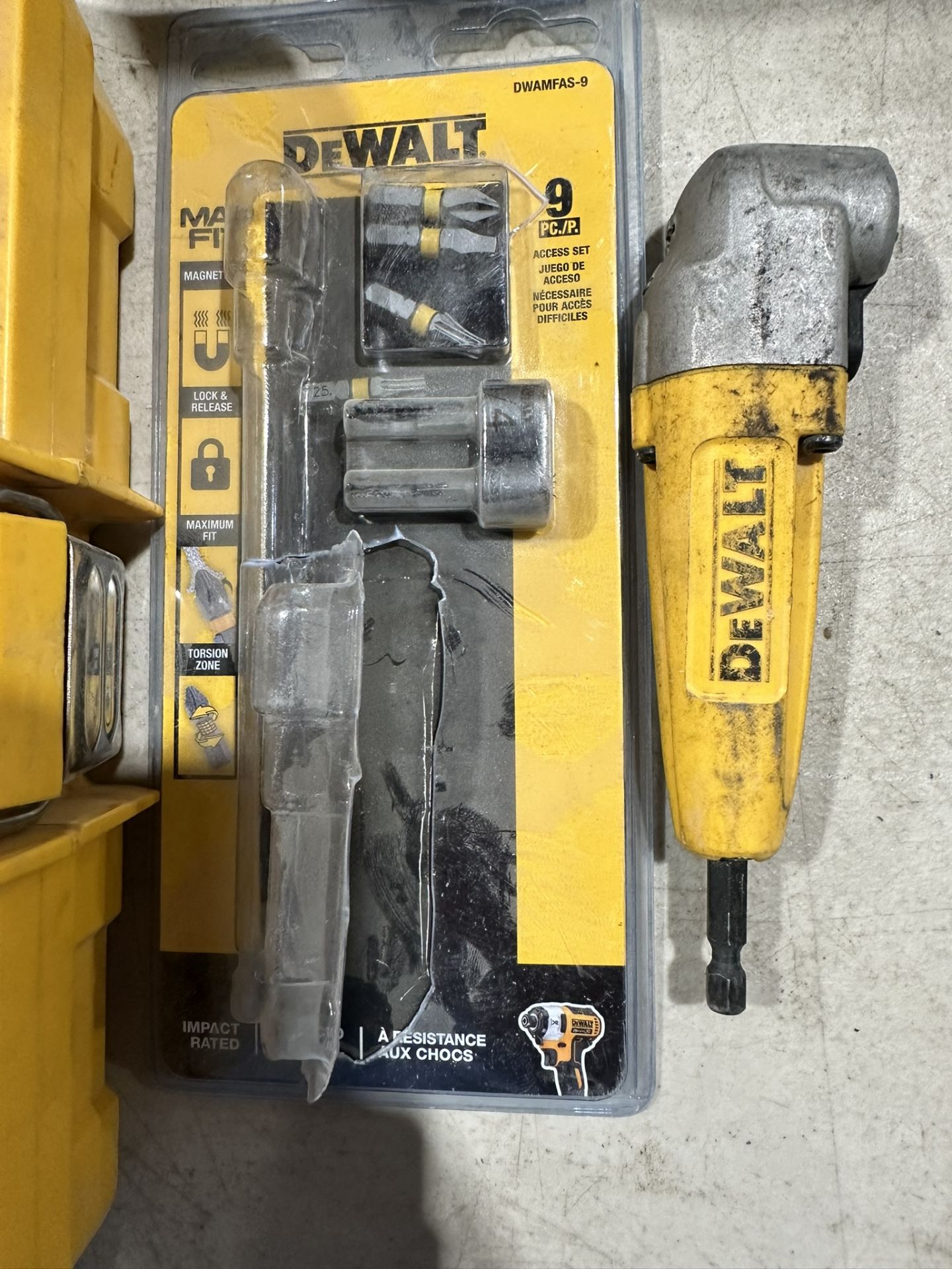 L/O ASSORTED DEWALT DRIVER BIT BOXES, DRIVER BITS, STANLEY POLY TOOL BOX - Image 14 of 14
