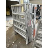 PAIR OF STURDY ALUMINUM 5 FT SAWHORSES