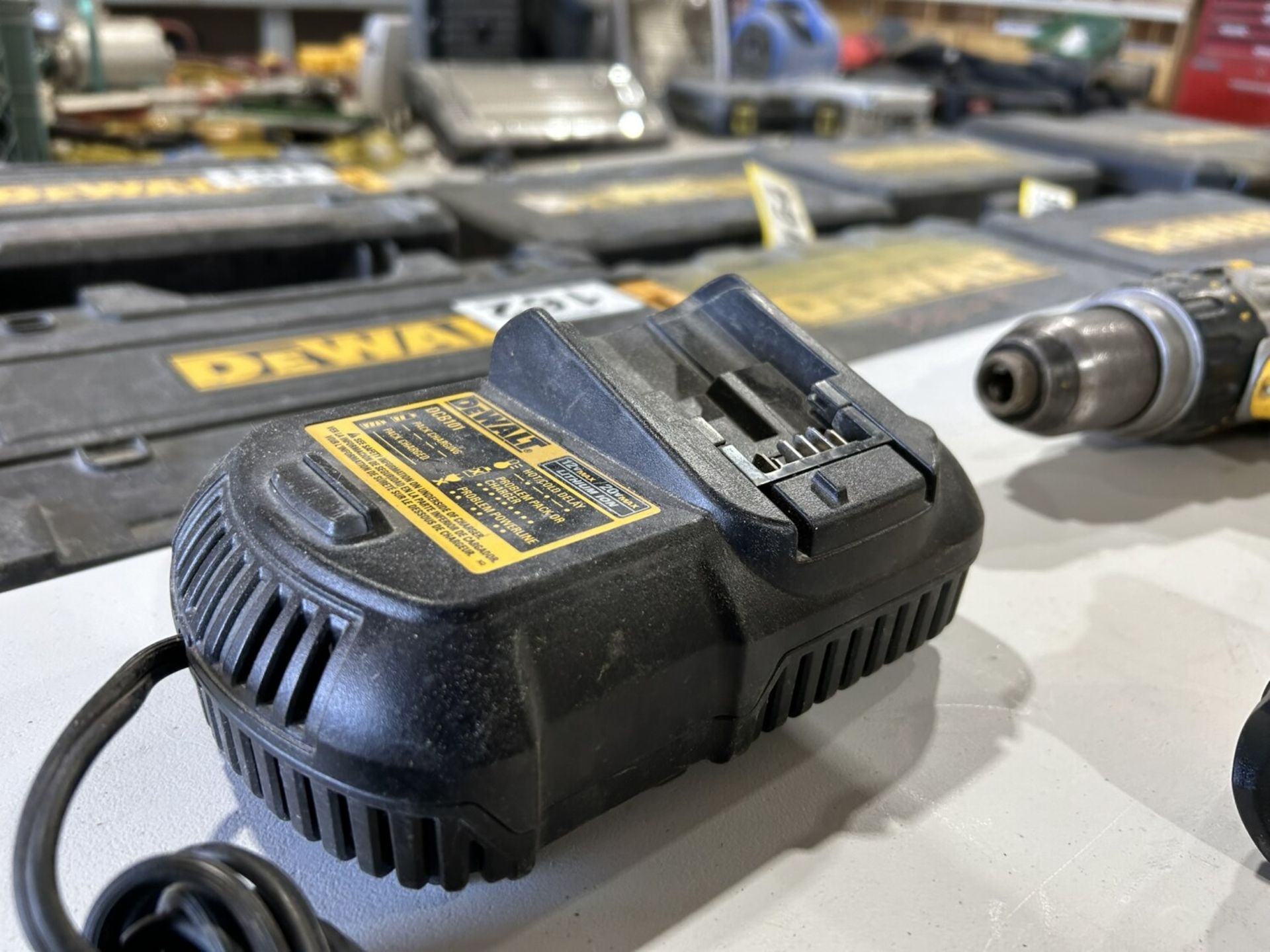 DEWALT CORDLESS IMPACT DRIVER, DRILL, & LIGHT W/ BATTERY AND CHARGER - Image 8 of 11