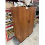 WOODEN STORAGE CABINET 36"X18"X50.5"