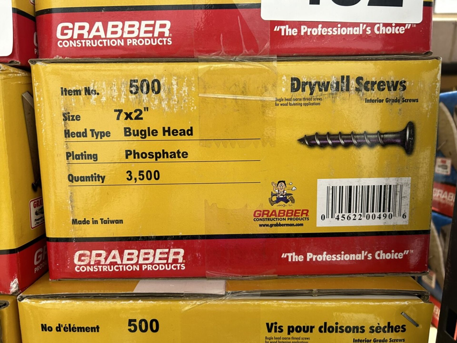 6-BOXES OF GRABBER 7X2" DRYWALL SCREWS (TIMES THE MONEY X6) - Image 2 of 3