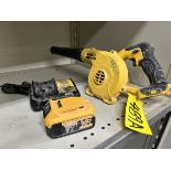 DEWALT CORDLESS HANDHELD BLOWER W/ BATTERY AND CHARGER