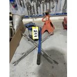 POWER FIST 12 TON HYD. BOTTLE JACK, TIRE IRONS, JACK STAND