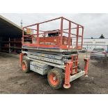 2008 SKYJACK SJ7027 SCISSOR LIFT, GAS/LPG, 4X4, PNEUMATIC TIRES, 27 FT HEIGHT, W/ OUTRIGGERS, 3,