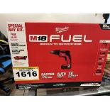 MILWAUKEE M18 FUEL CORDLESS SCREW GUN AND CUT OUT TOOL W/ 2 BATTERIES AND CHARGER (NEW IN BOX)