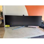 SAMSUNG 50" LED CURVED WIDESCREEN MONITOR W/ ADJUSTABLE STAND