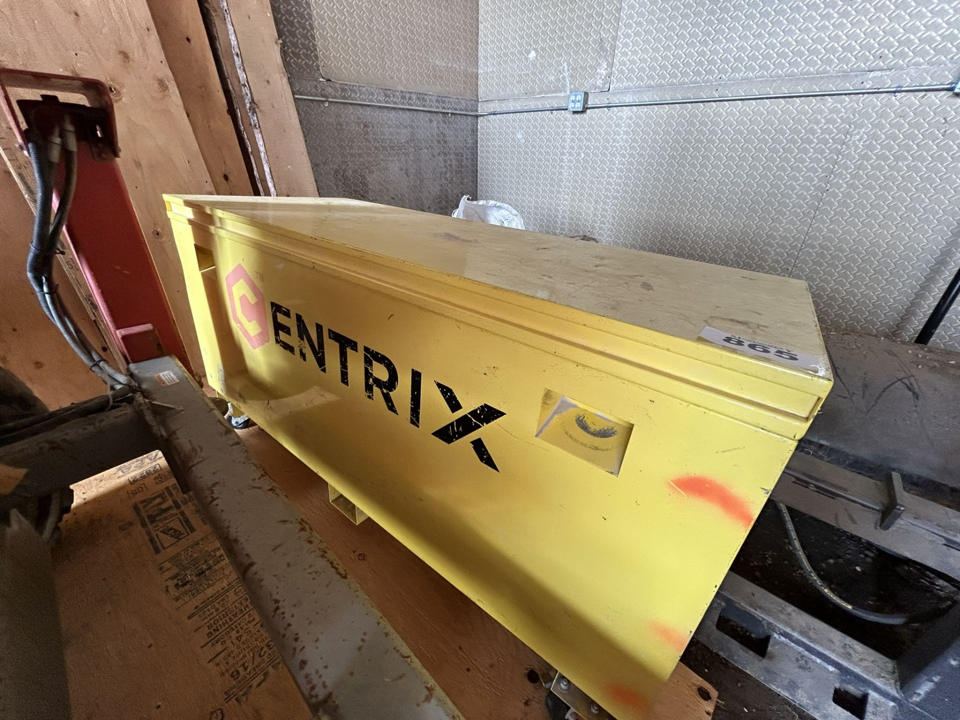 CENTIX ROLLING METAL JOB SITE TOOL BOX 60"X24"X32"H - Image 2 of 5