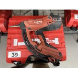 HILTI GX 120 GAS-ACTUATED FASTENING TOOL GAS NAILER WITH SINGLE POWER SOURCE FOR DRYWALL TRACK,